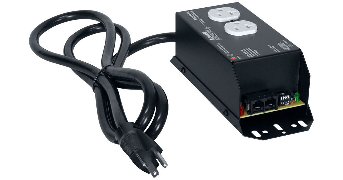 Remote Power Control with 2–20A Outlets | Lowell Manufacturing