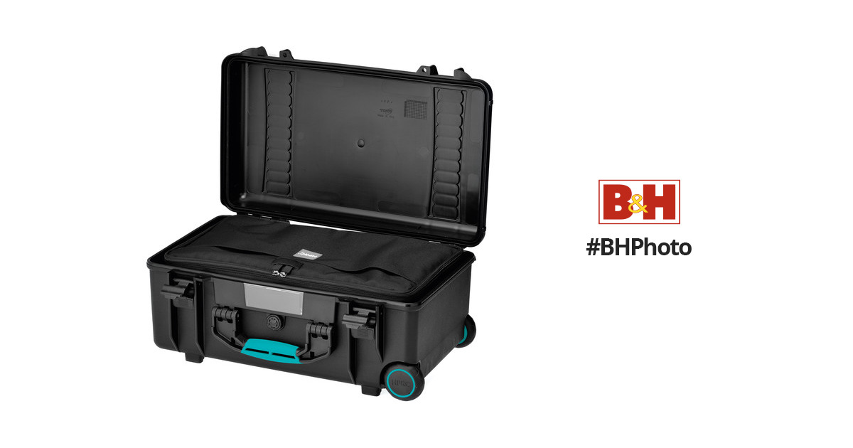 HPRC 2550BAG HPRC Wheeled Hard Case with Bag and Dividers (Black with Blue  Handle)