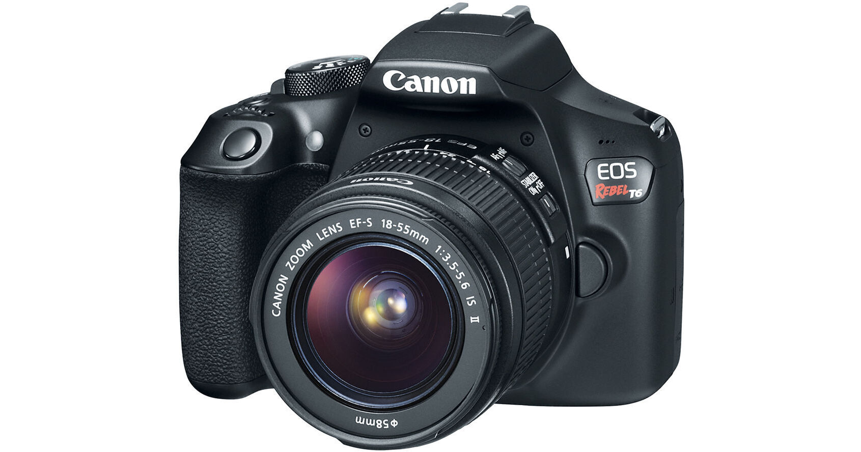 Canon EOS Rebel T6 DSLR Camera with 18-55mm Lens 1159C003 B B&H