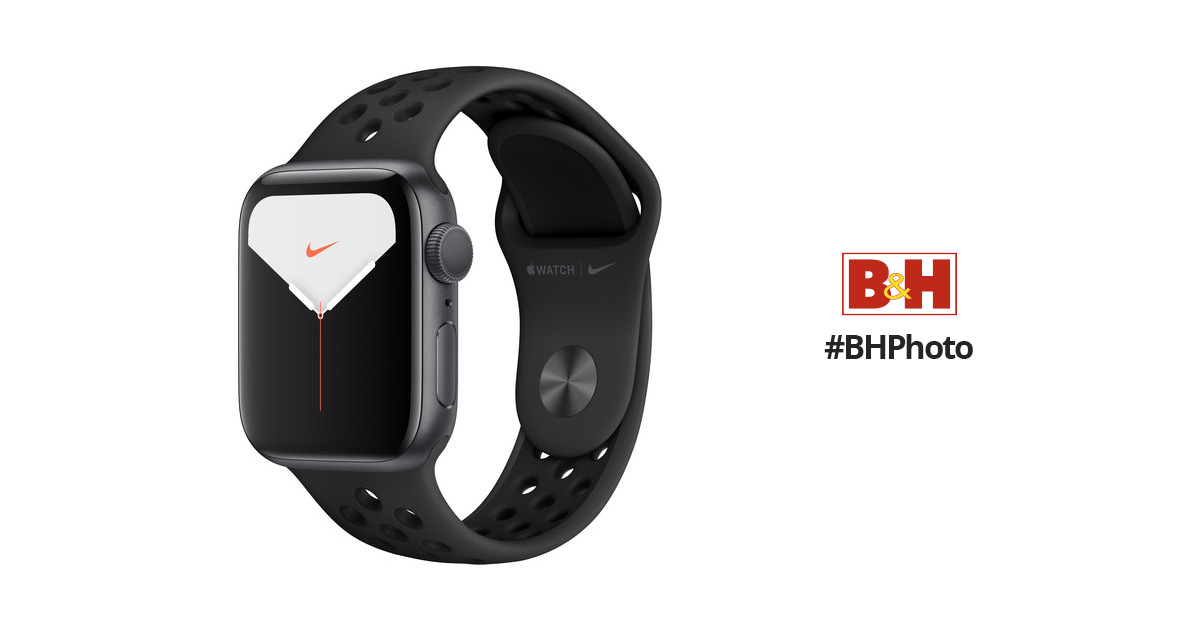 Apple Watch Series 5 (Nike+/GPS Only, 40mm, Space Gray Aluminum, Anthracite/Black Nike Sport Band)