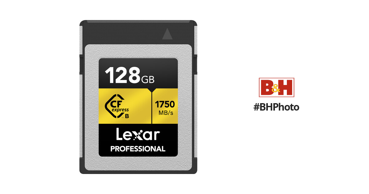 Lexar 128GB Professional CFexpress Type-B Memory LCFX10-128CRBNA