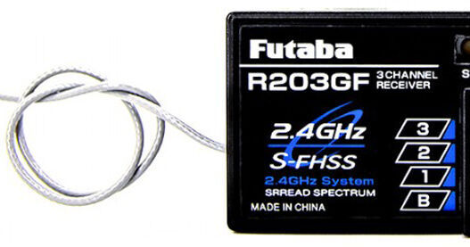 Futaba R203GF S-FHSS 2.4 GHz System 3-Channel Receiver