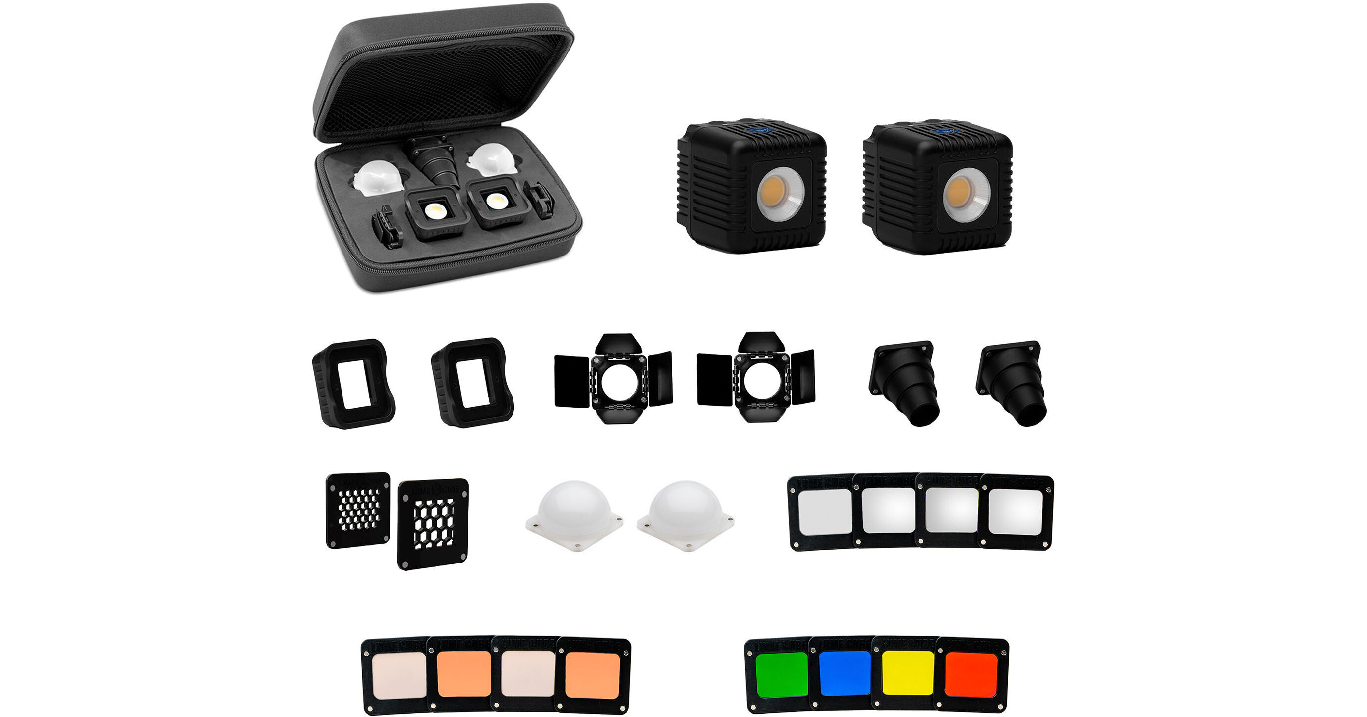 Lume Cube 2.0 Professional 22-Piece LED Lighting Kit for Camera Video &  Photography