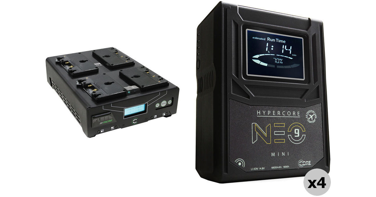 Core SWX HyperCore NEO 9 Mini 4-Battery Kit With Fleet Micro