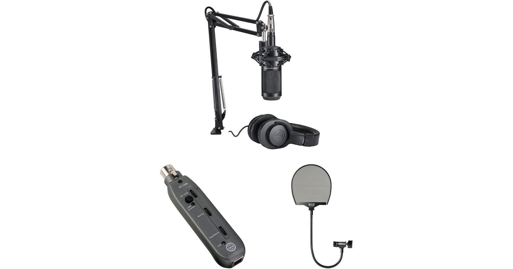 Audio-Technica AT2035 Solo Podcast Recording Kit B&H Photo Video