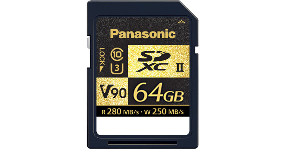 Panasonic 64GB UHS-II SDXC Memory Card RP-SDZA64GAK B&H Photo