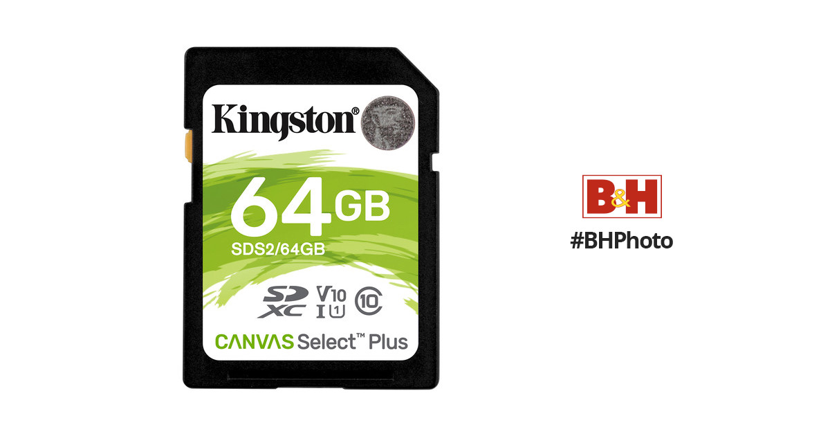 Kingston 64GB Sony G8141 MicroSDXC Canvas Select Plus Card Verified by SanFlash. 100MBs Works with Kingston