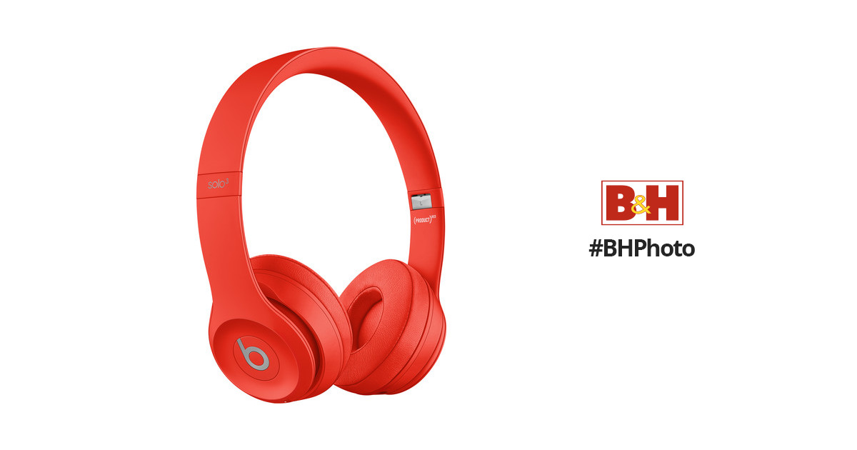 Beats by Dr. Dre Beats Solo3 Wireless On-Ear Headphones ((PRODUCT)RED  Citrus Red / Icon)
