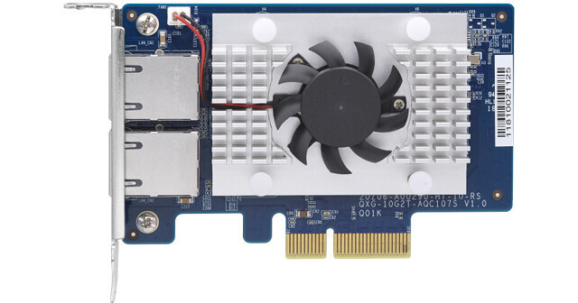 QNAP DualPort 10GbE Network Expansion Card QXG10G2T107 B&H