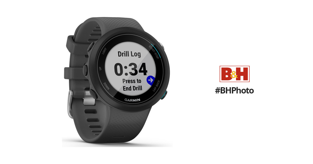 Garmin Swim 2 GPS Swimming Smartwatch Slate with Wearable4U Power Pack  Bundle