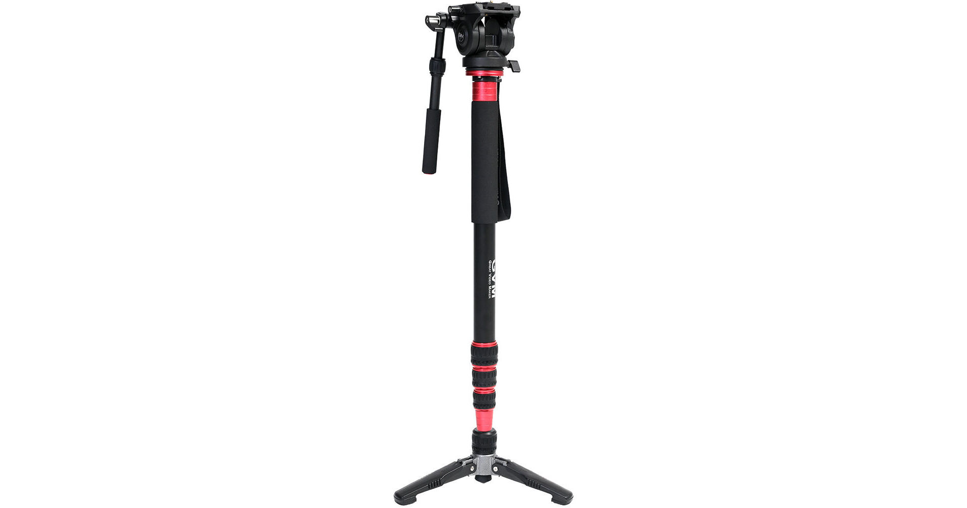 GVM G175 Aluminum 5-Section Monopod with Video Fluid Head G175