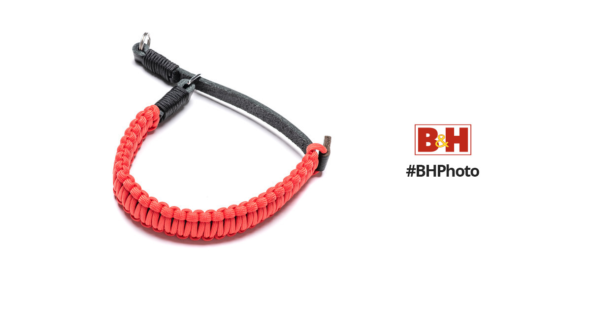 Leica Paracord Hand Strap by COOPH (Black/Red) 18892 B&H Photo
