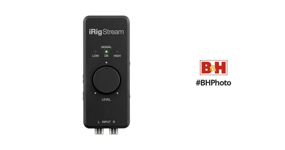 IK Multimedia iRig Stream Ultracompact 2x2 IP-IRIG-STREAM-IN B&H