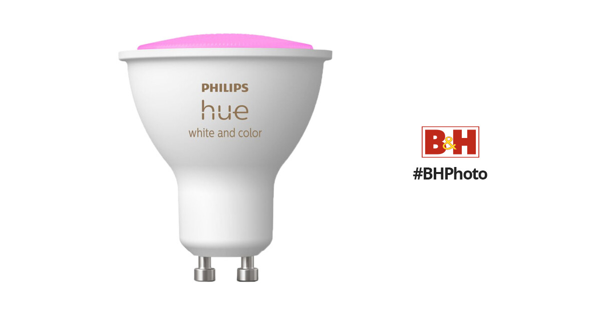 klokke Kalksten toksicitet Philips Hue GU10 Bulb with Bluetooth 542332 B&H Photo Video