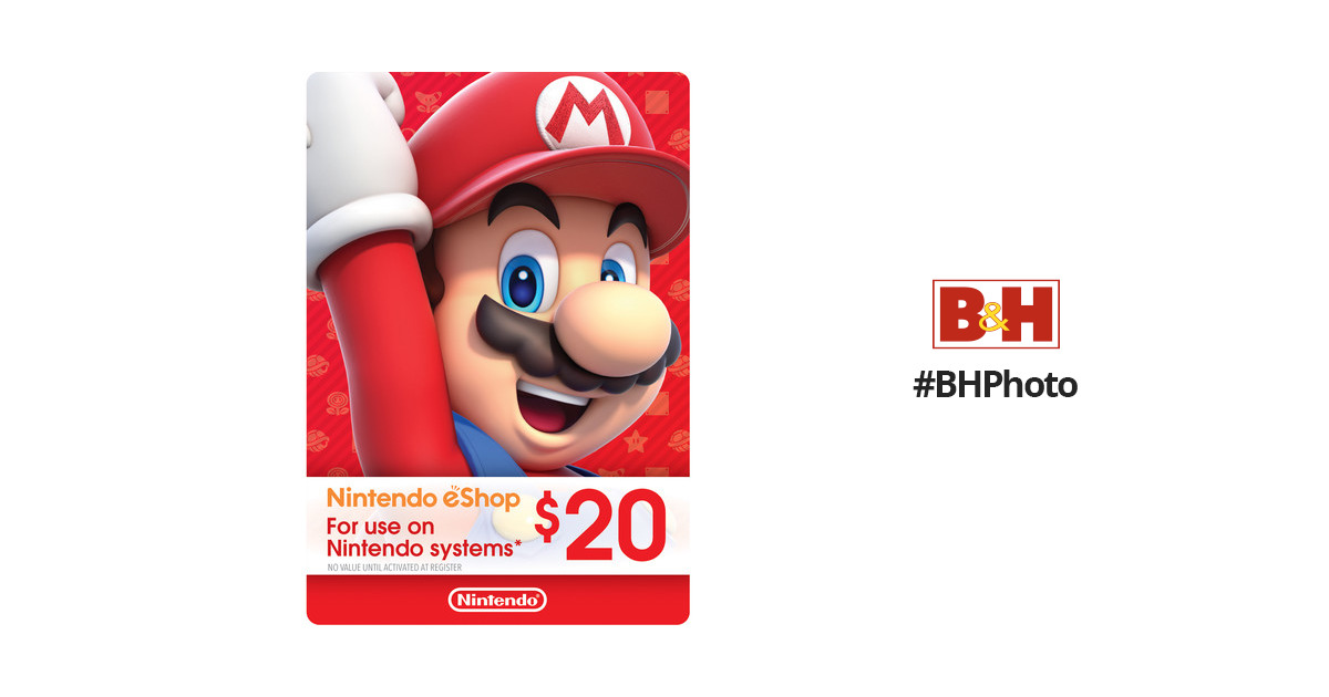 Nintendo eShop Digital Card ($20) B&H Photo Video