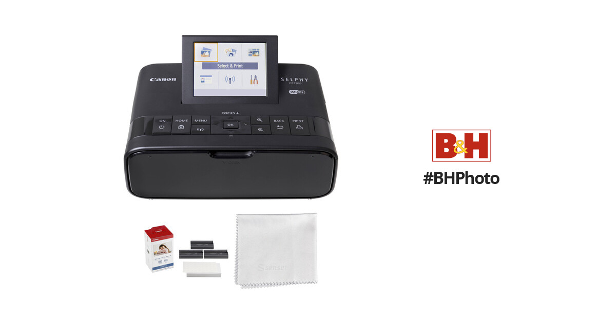 Vaderlijk mini Misschien Canon SELPHY CP1300 Compact Photo Printer Kit (Black) B&H Photo