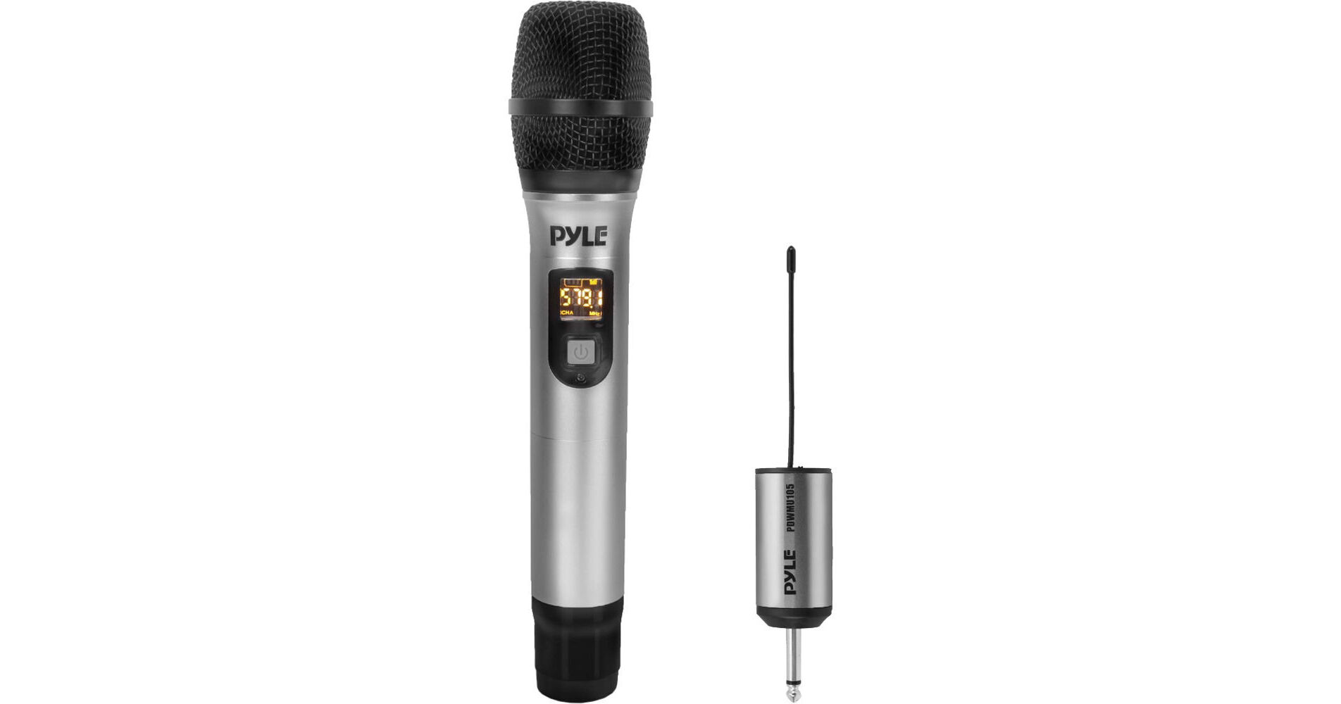 Pyle Pro PDWMU105 UHF Handheld Microphone System with Adapter Receiver