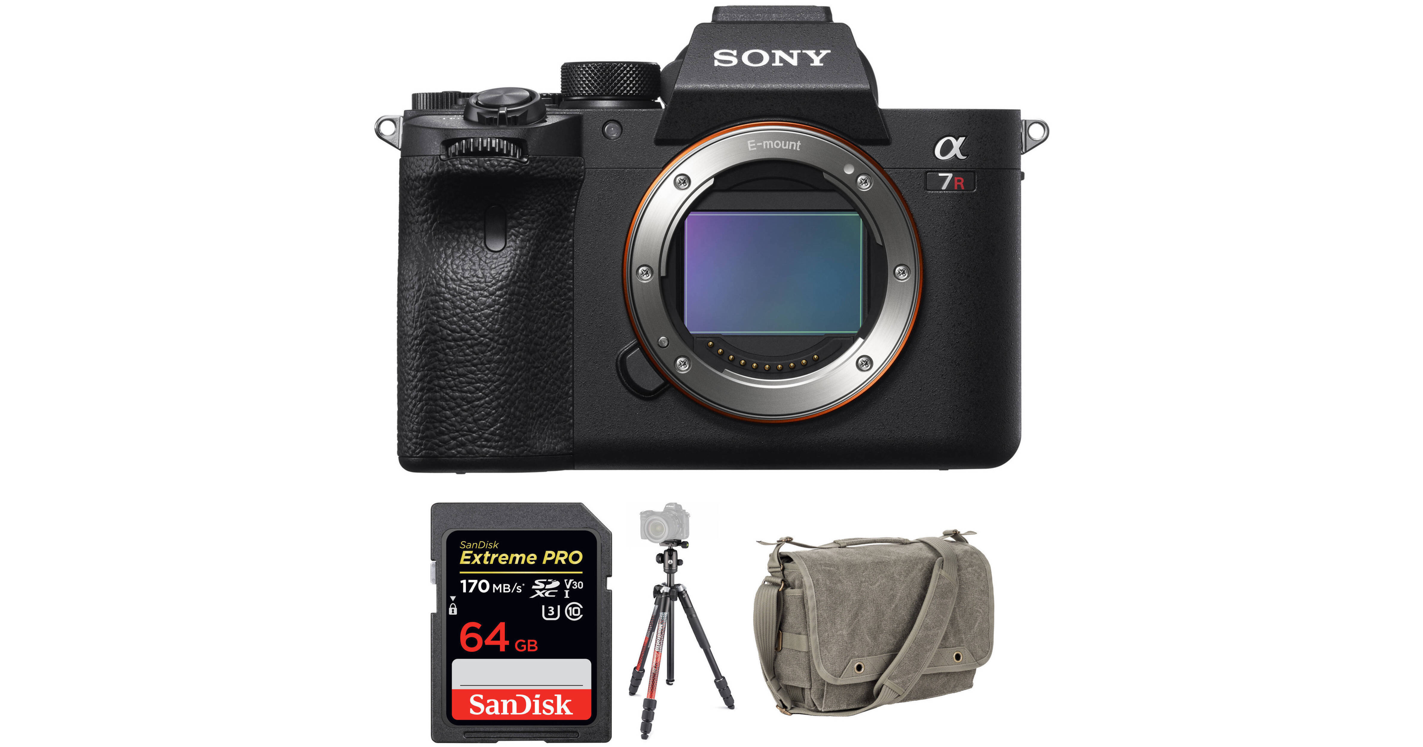 Sony Alpha a7R IV Mirrorless Digital Camera Body with Tripod Kit