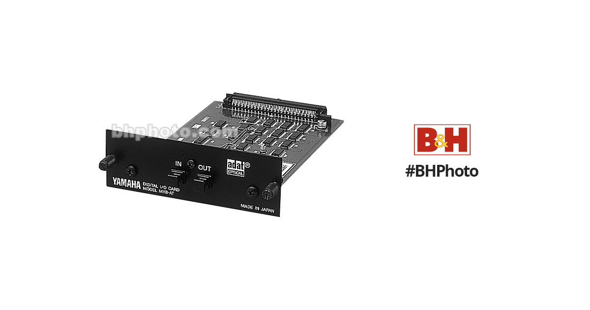 Yamaha MY8AT 8 Channel ADAT Optical Input/Ouput Card for Yamaha 02R96 and  01V Digital Consoles