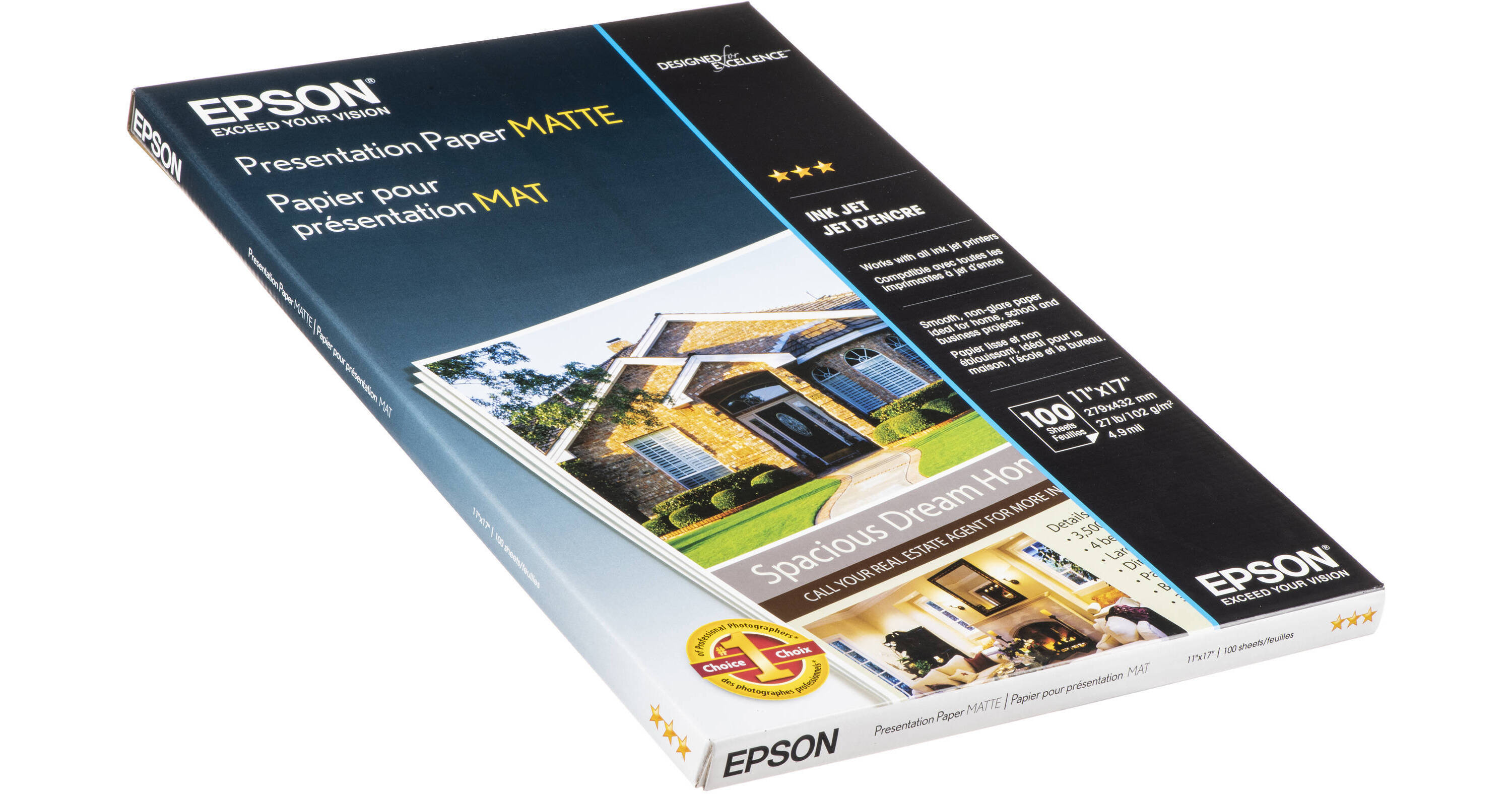 Epson Matte Presentation Paper, White - 100 sheets