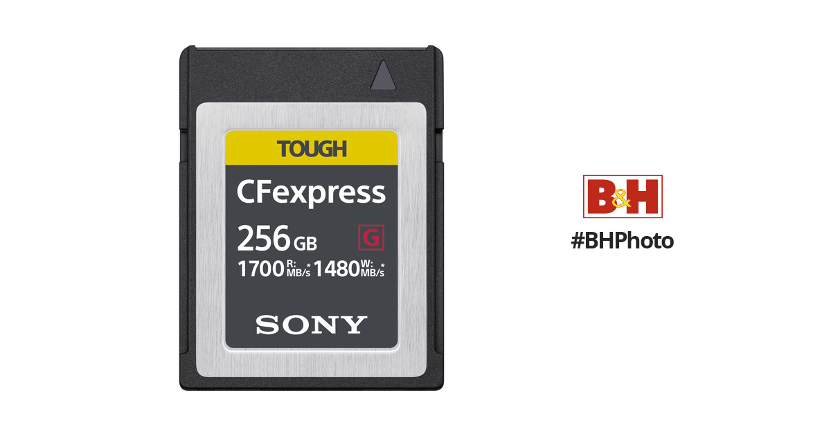 Sony 256GB CFexpress Type B TOUGH Memory Card CEBG256/J B&H
