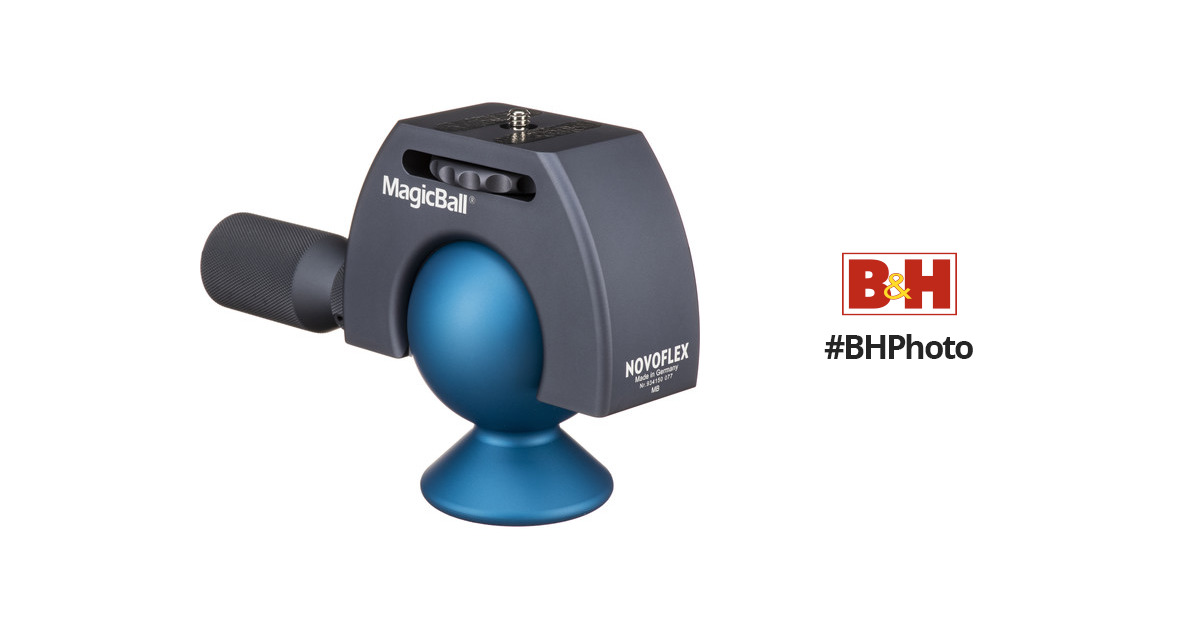 Novoflex MagicBall Ballhead - Supports 22.00 lb (9.98 kg)