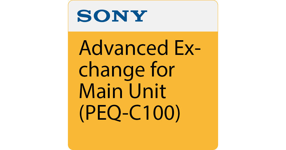 Sony 3 Years Advanced Exchange for Main Unit SPSPEQ01AE3 B&H