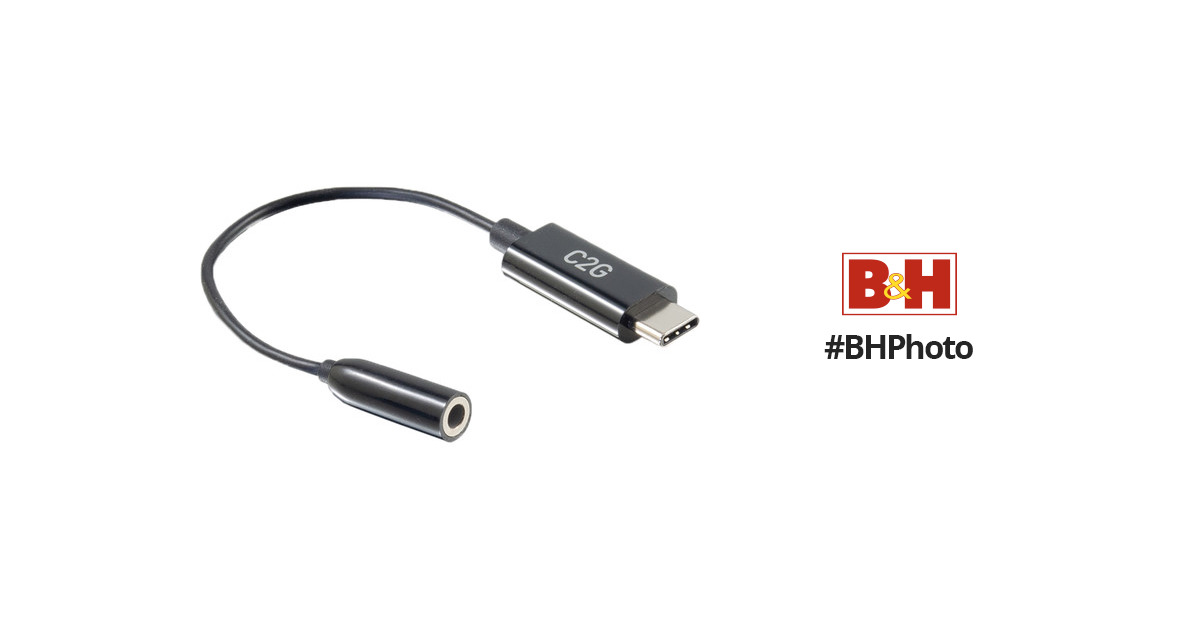 C2G USB C to Aux(3.5mm) Audio Adapter headphone