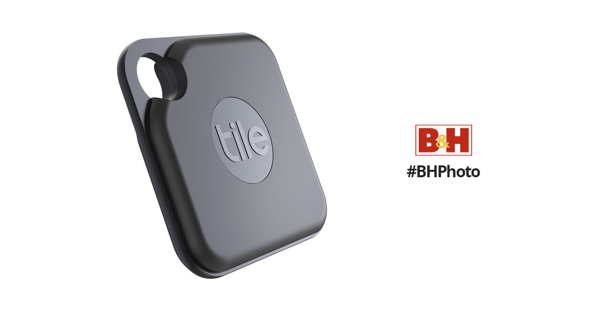 Tile Pro Bluetooth Tracker (Single, Black) RE-21001 B&H Photo
