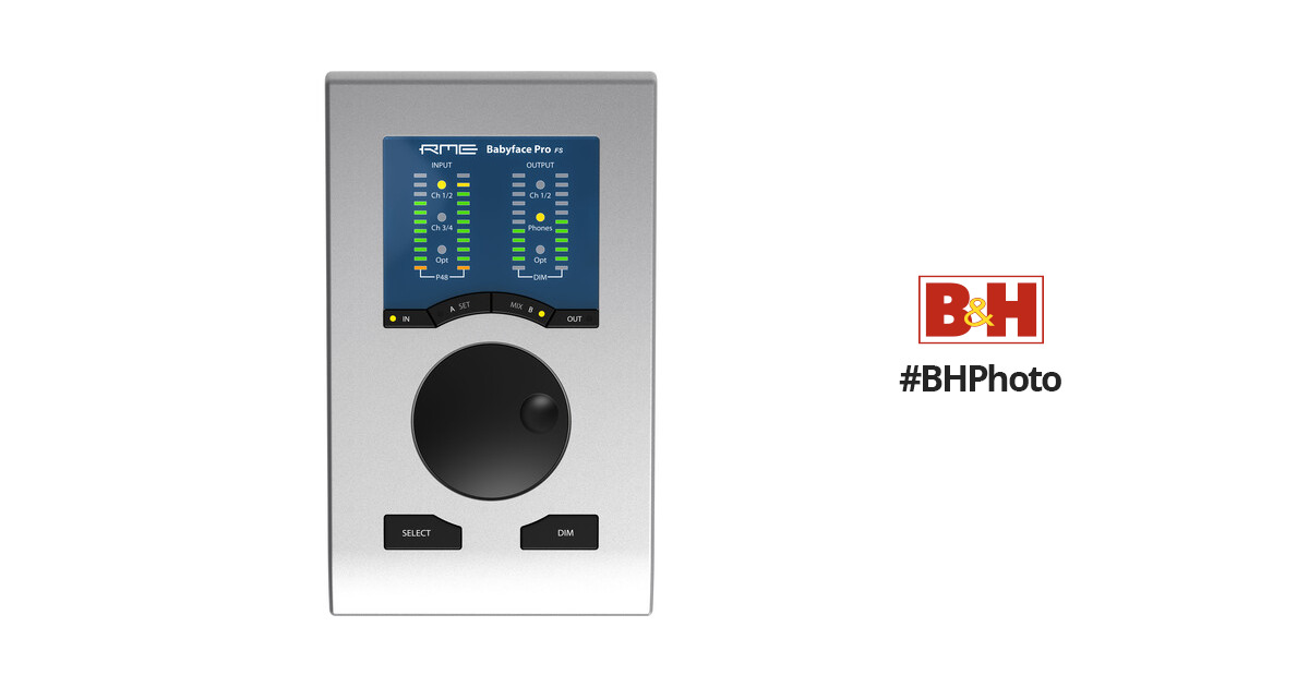 RME Babyface Pro FS 24-Channel 192 kHz Bus-Powered USB 2.0 Audio Interface