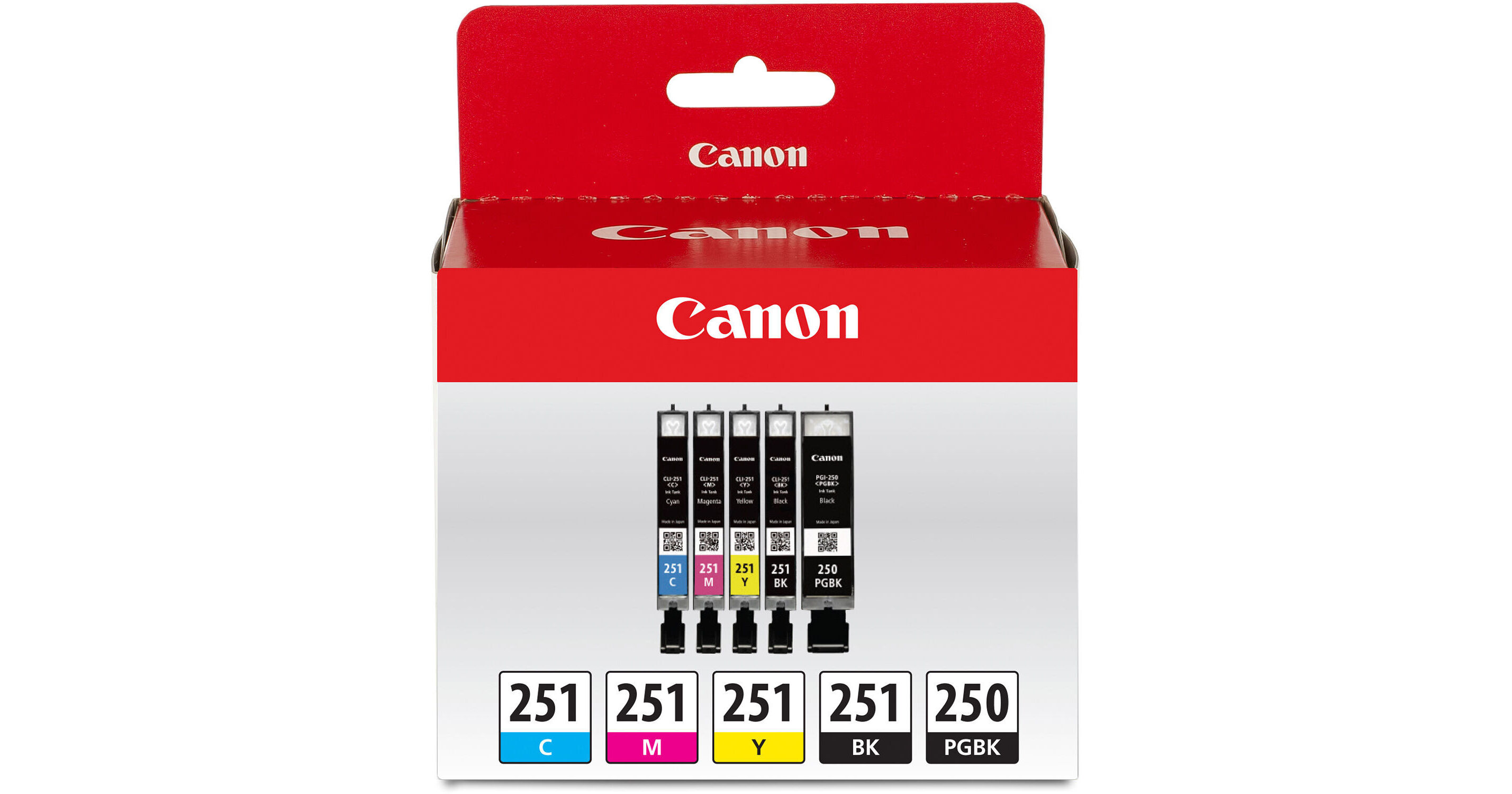 Canon PGI-250 & CLI-251 5-Cartridge Value Pack 6497B013 B&H