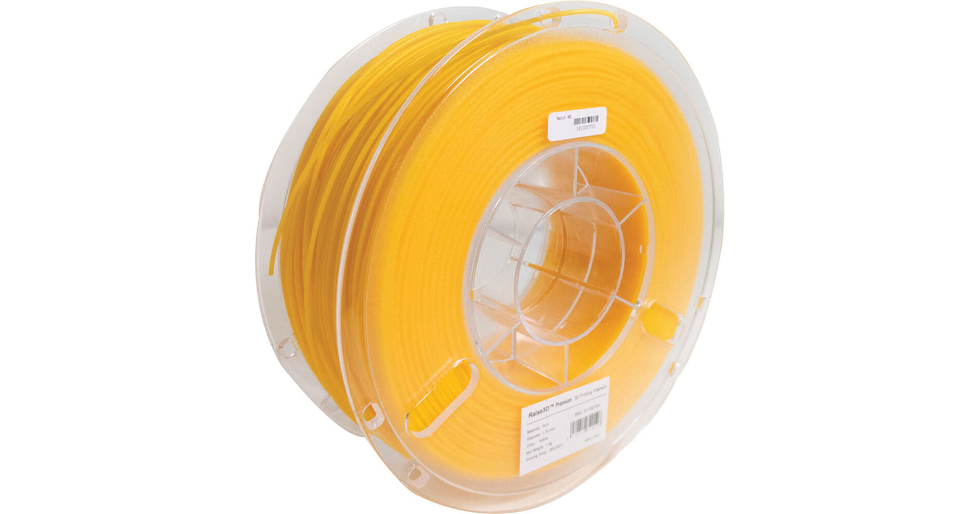 Raise 3D 1.75mm Premium PLA Filament (1kg, Yellow) 5.11.00104