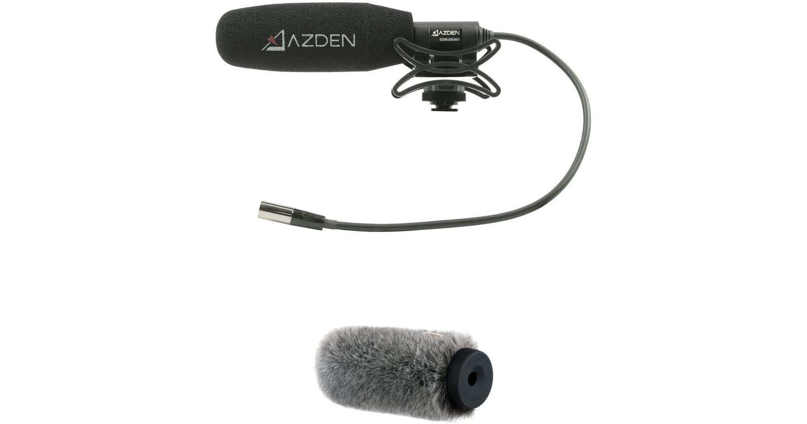 Azden SGM250MX MiniXLR Shotgun Microphone with Windshield Kit