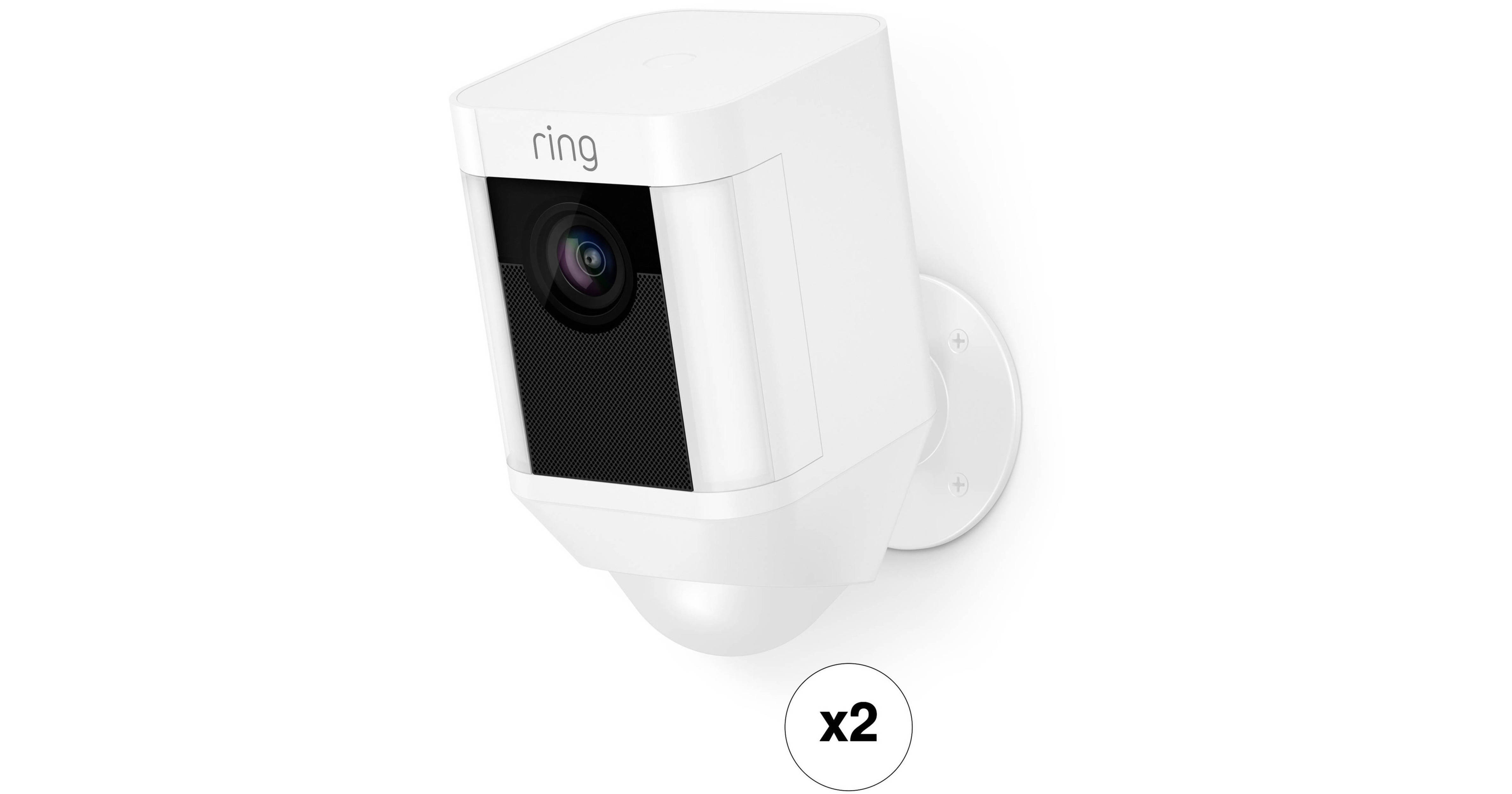 Ring Spotlight Cam 1080p Outdoor WiFi Camera with Night Visi