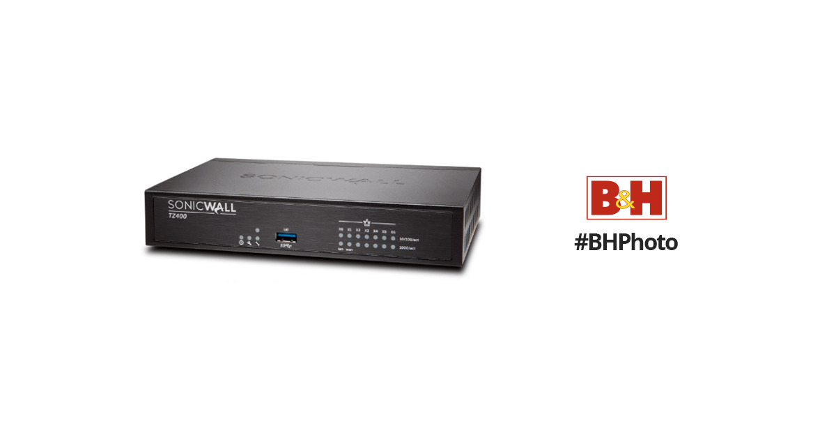 SonicWALL TZ400 Network Security Appliance with Secure Upgrade Plus (3-Year)
