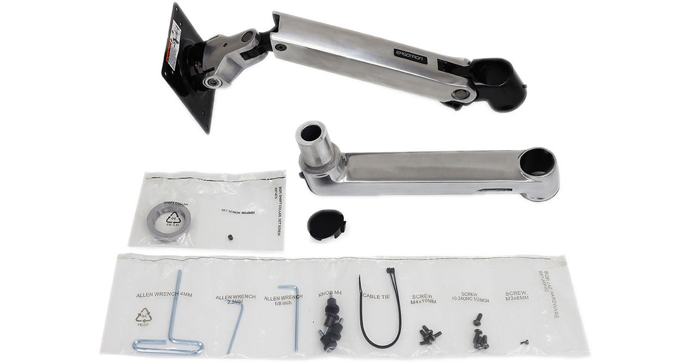 Ergotron LX Extension Arm Kit (Polished Aluminum) 97940026 B&H