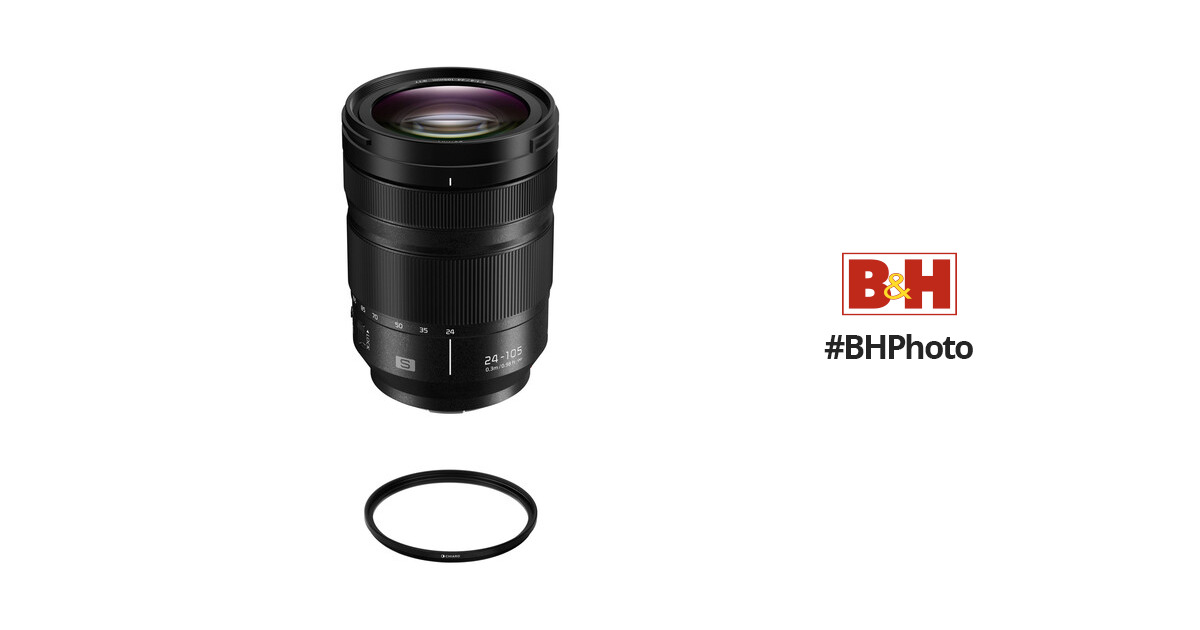Panasonic Lumix S 24-105mm f/4 Macro O.I.S. Lens with UV Filter