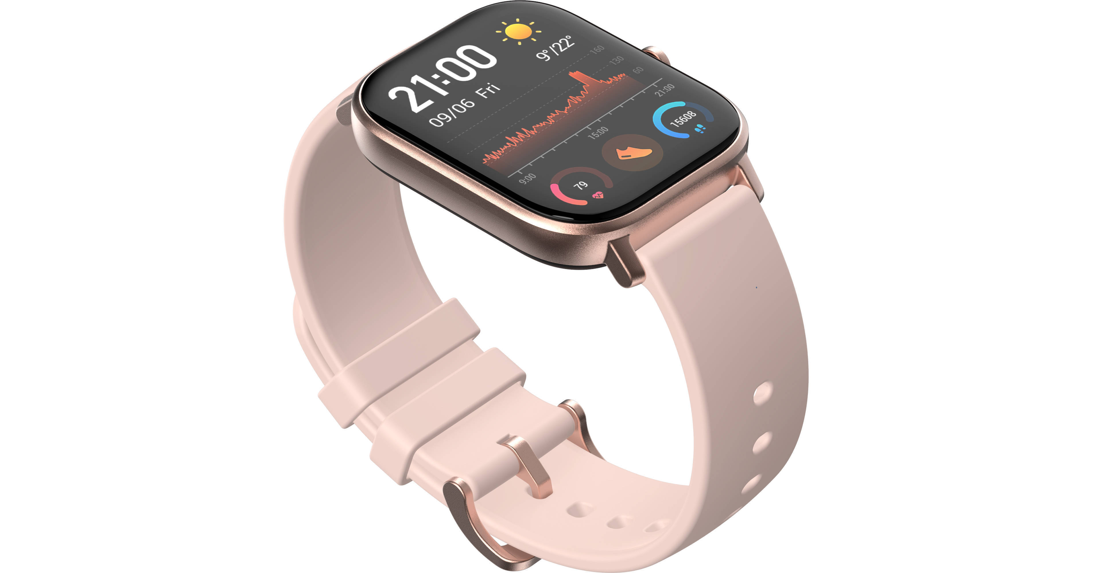 amazfit gts rose pink
