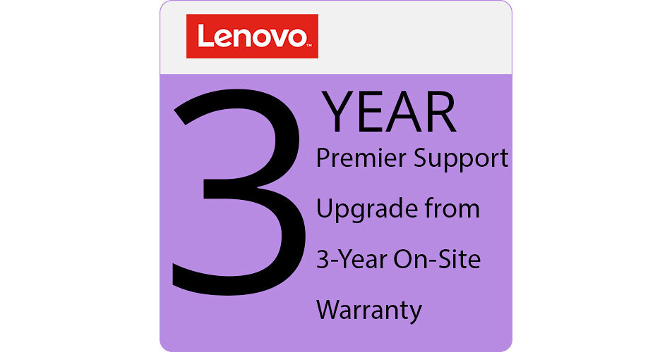 Lenovo 3Year Premier Support Upgrade from 3Year 5WS0U26647 B&H