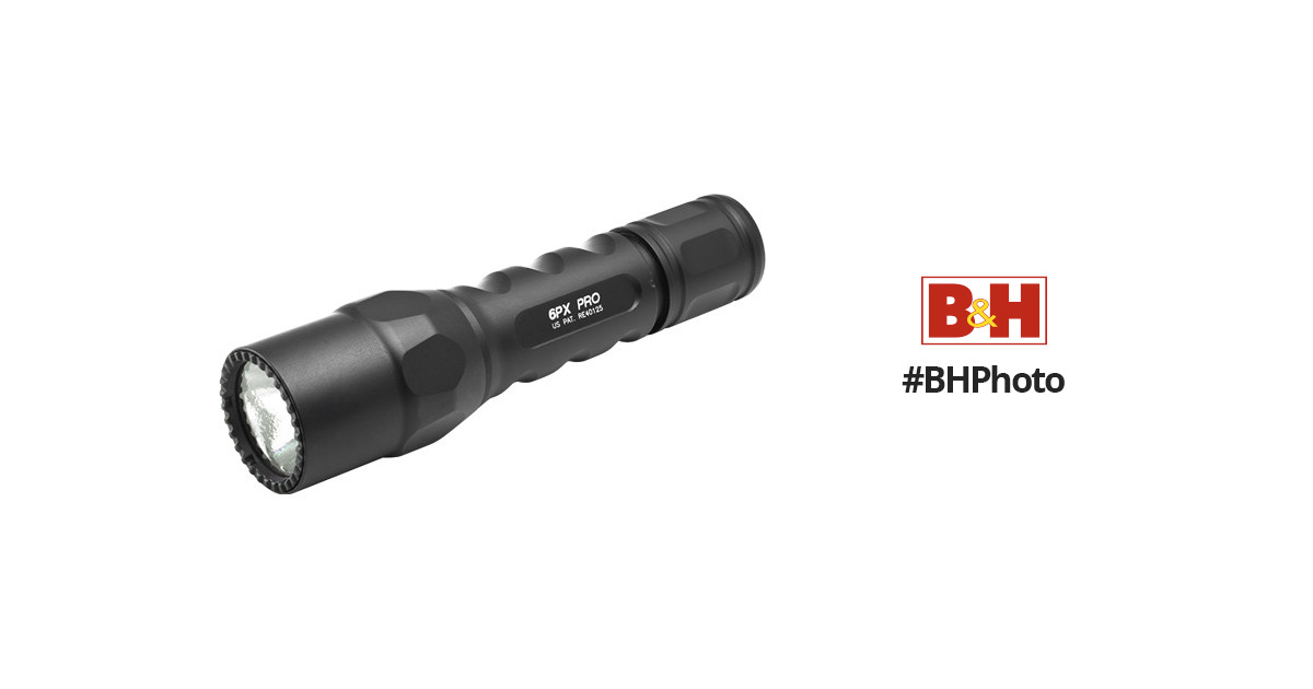 SureFire 6PX Pro Dual-Output LED Flashlight (Black) 6PX-D-BK BH
