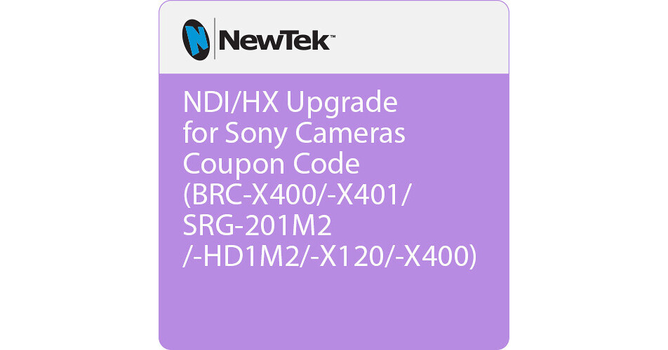 newtek ndi hx upgrade for panasonic cameras