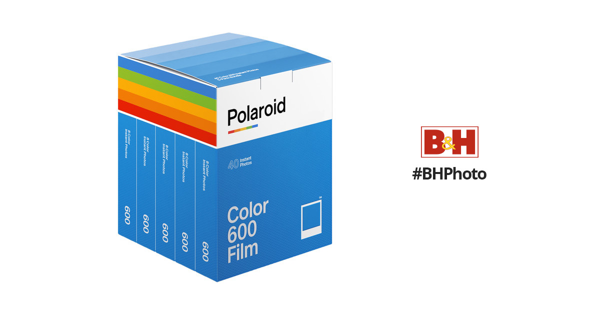 Strømcelle maskine Gud Polaroid Color 600 Instant Film (5-Pack, 40 Exposures) 6013 B&H
