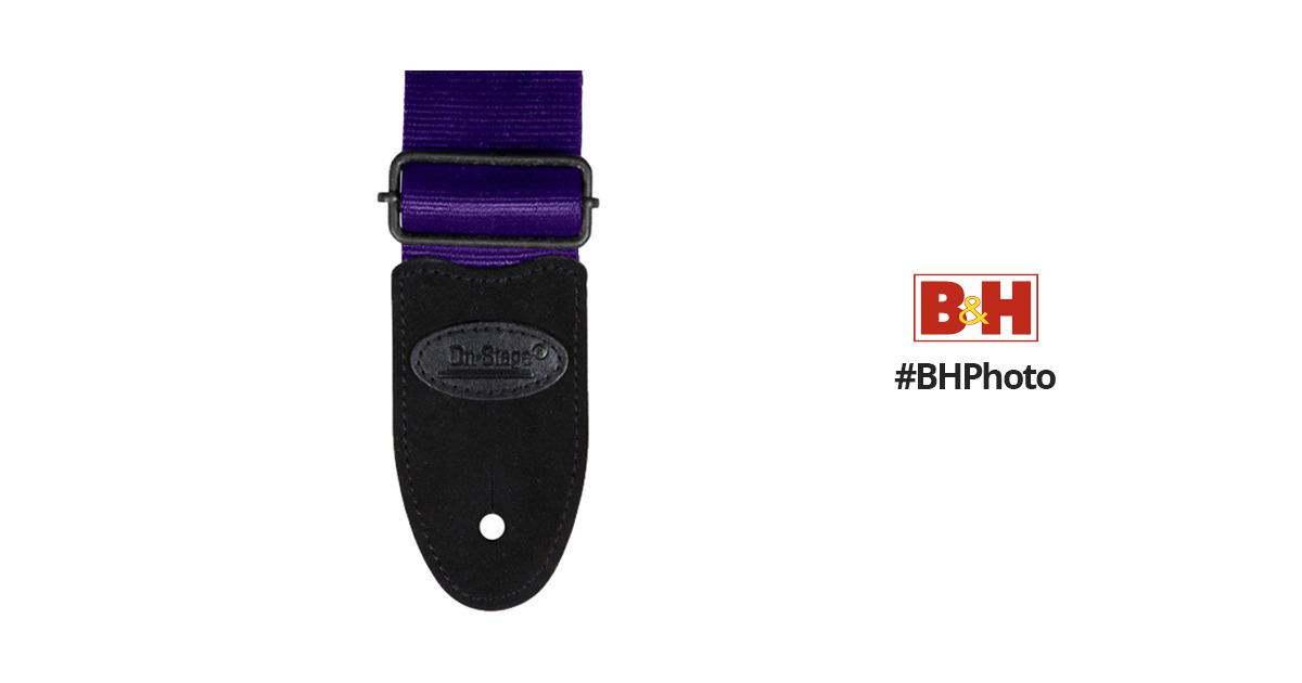 Guitar Belt Strap - Malaga - Purple & Black – Tourance