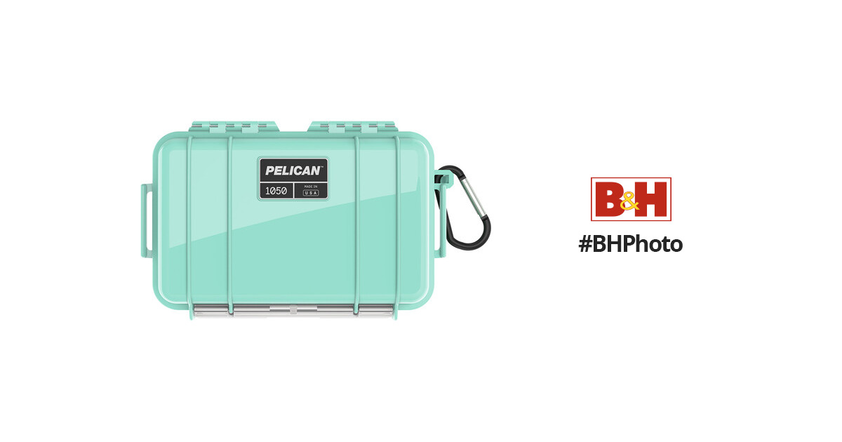 Pelican 1060 Solid Micro Case (Black/Seafoam) 1060-025-139 B&H