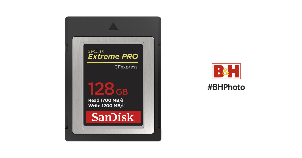 SanDisk 128GB Extreme PRO CFexpress Card Type B SDCFE-128G-ANCNN