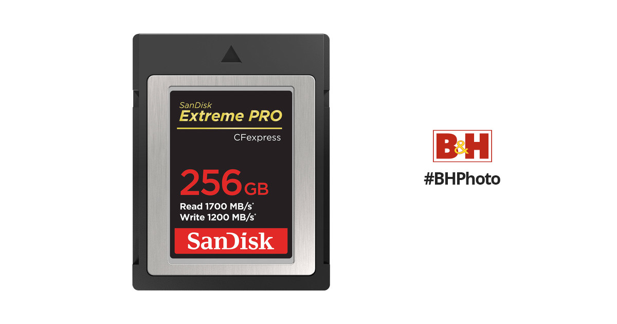 SanDisk 256GB Extreme PRO CFexpress Card Type B SDCFE-256G-ANCNN