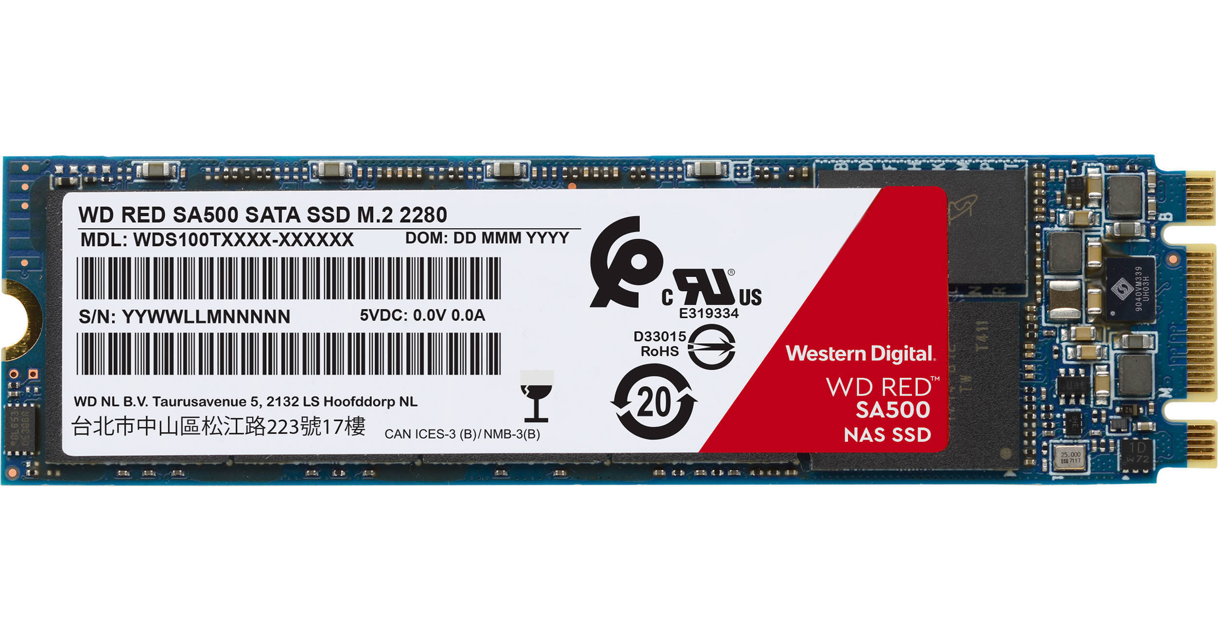 WD Red SA500 1TB 2.5 NAS SATA SSD/Solid State Drive LN105250 - WDS100T1R0A