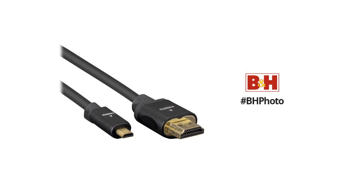ZILR Hyper-Thin High-Speed Micro-HDMI to HDMI Cable ZRHAD01 B&H