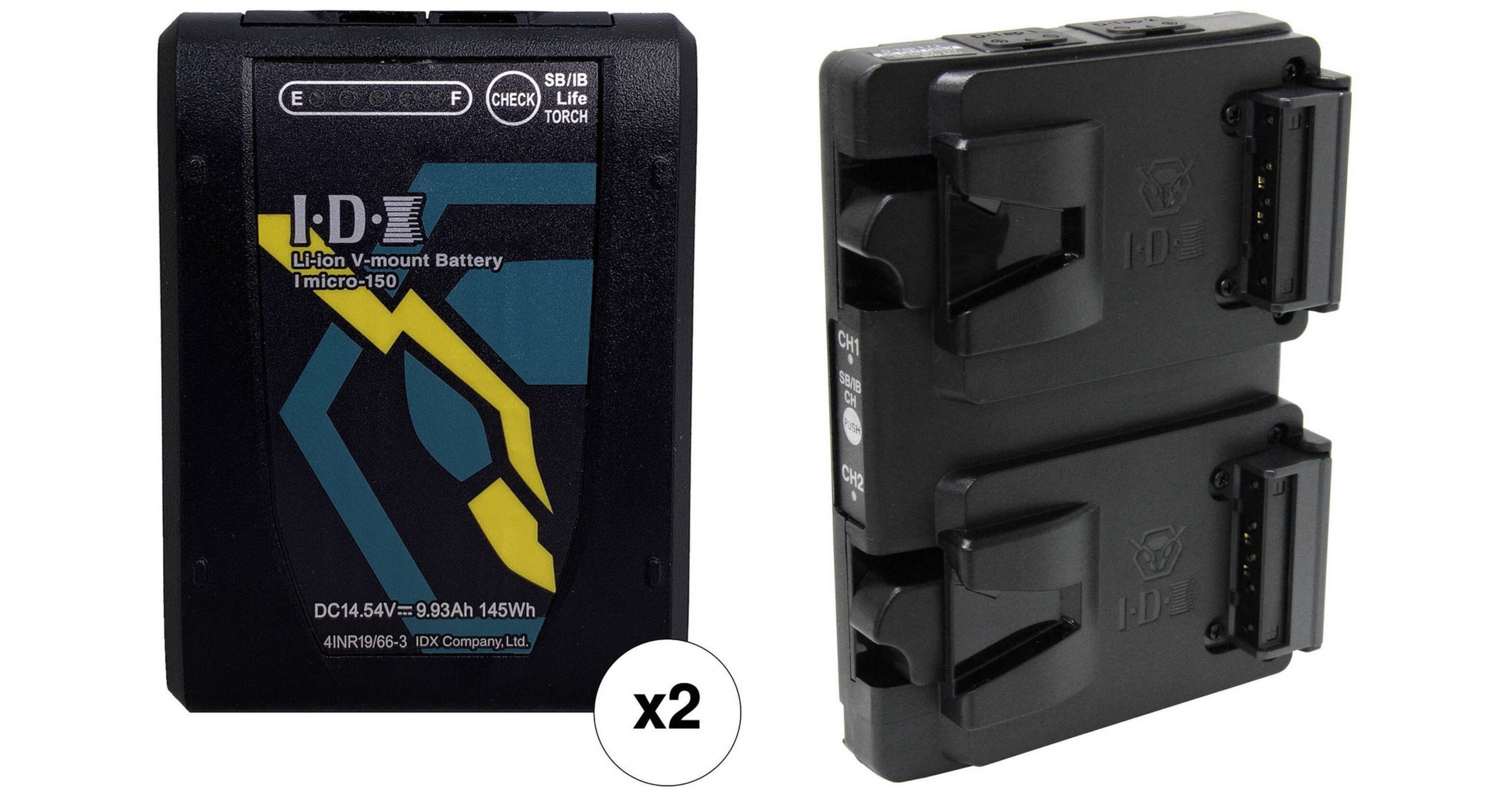 IDX System Technology 2 x Imicro-150 145Wh V-Mount Batteries &