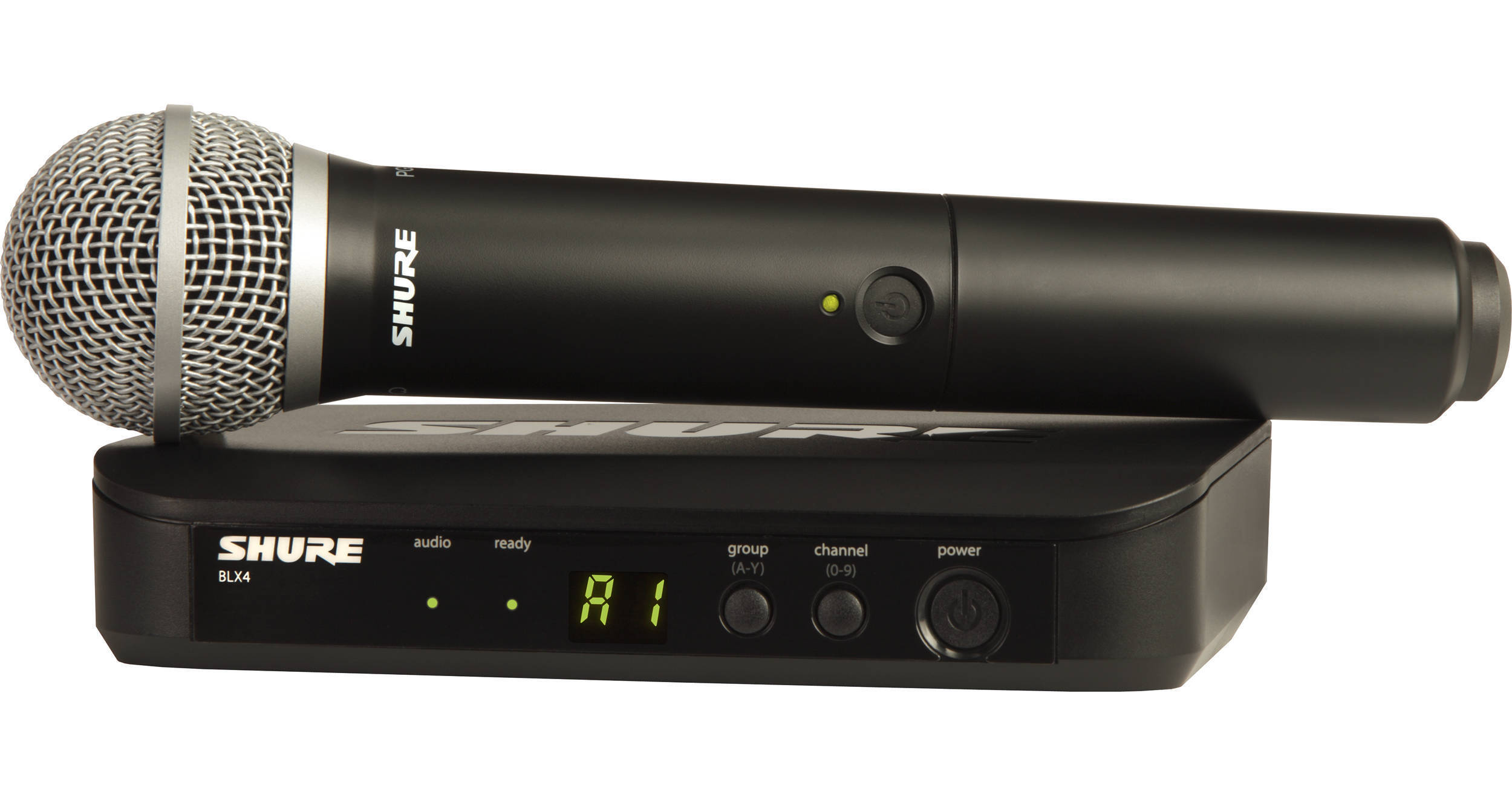 Shure BLX24 PG58 Wireless Handheld Microphone BLX24 PG58 H11 B H shure-blx24-pg58-wireless-handheld-microphone-blx24-pg58-h11-b-h